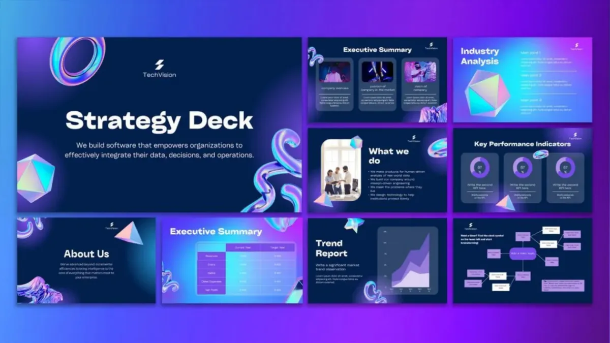 design professional and modern PowerPoint presentation