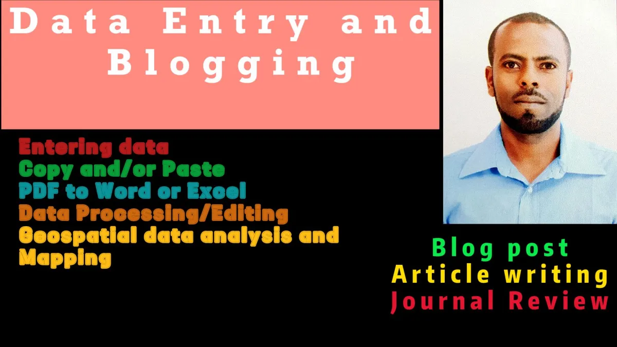 do data entry, editing, blogging, copy-paste, editing, geospatial mapping, and article writing.