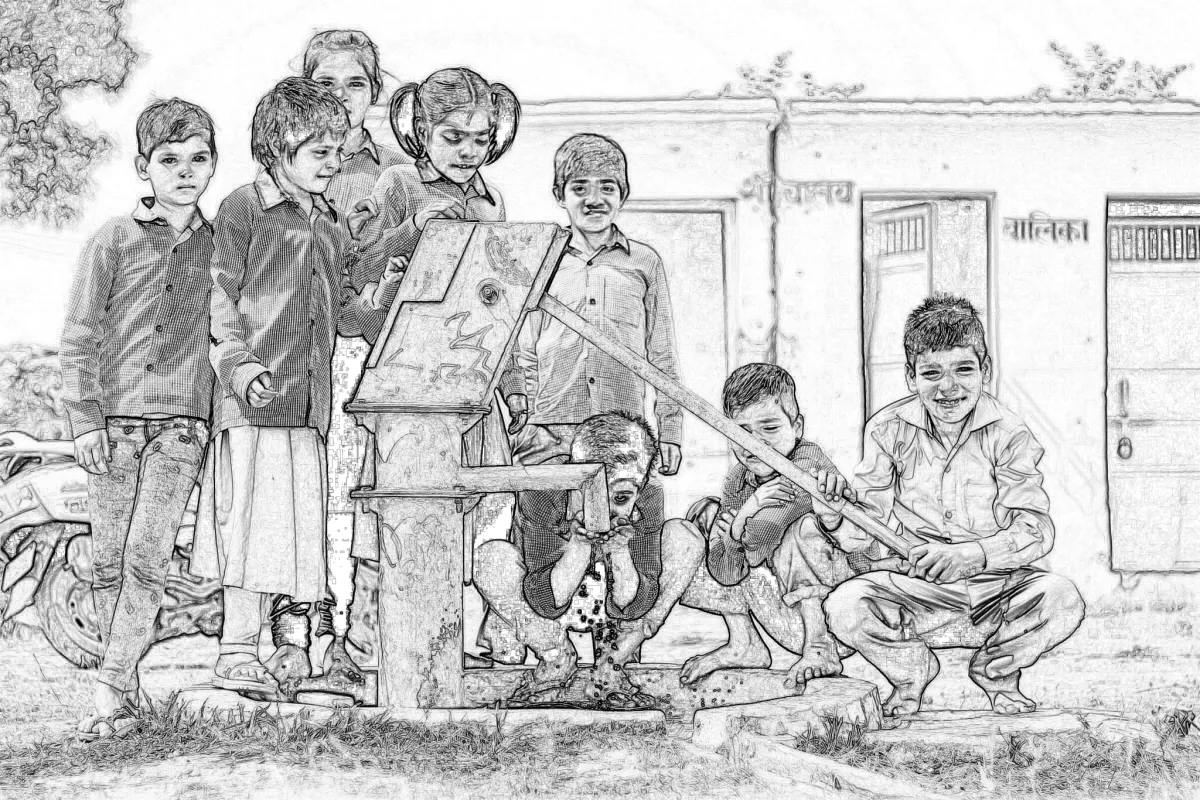 convert your real photo into line art