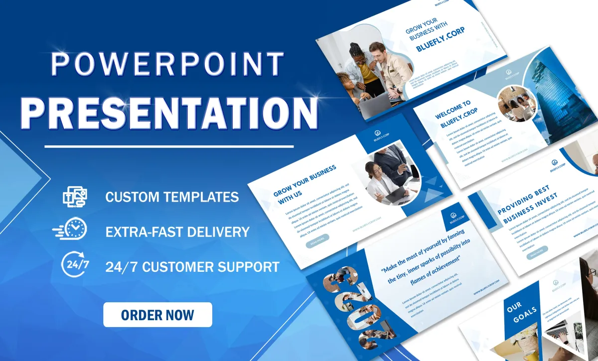 design professional and modern PowerPoint presentation