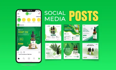 do 20 social media post design , social media templates