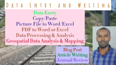 do data entry, editing, blogging, copy-paste, editing, geospatial mapping, and article writing.