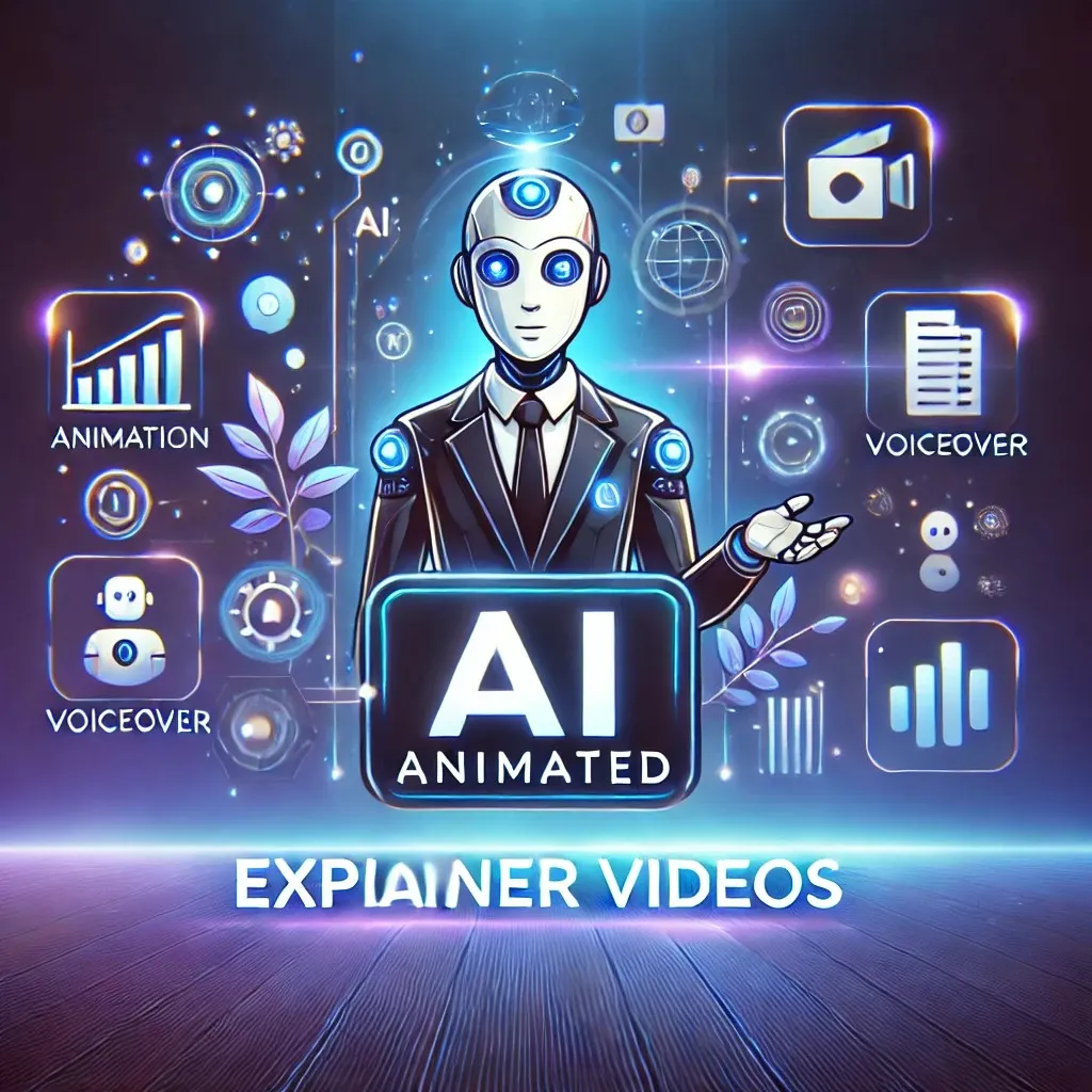 "I will create AI-animated explainer videos for your business with voiceover & HD quality"